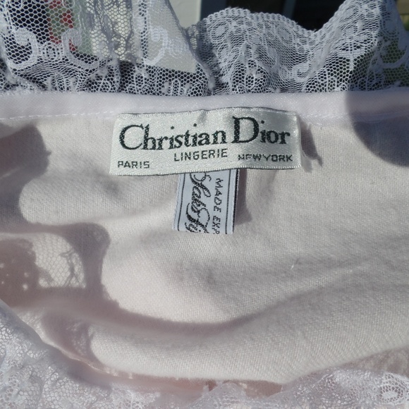 Christian Dior Vintage Flannel and Lace Nightgown - Picture 5 of 5